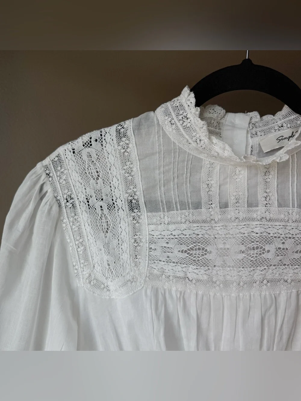 Averie lace panel Victorian Edwardian inspired - Picture 7 of 9